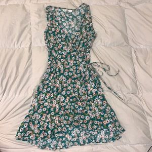 Lush floral wrap dress, size small